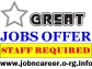 NEW JOBS OFFERED 10 x STAFF REQUIRED