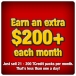 Earn an extra $200+ Each month