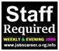 STAFF REQUIRED, Weekly & Evenings JOBS