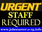 Urgent Staff Required, Part Time/Full Time.