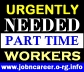 Urgently Needed 20 Part Time Workers.