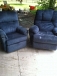 2 Blue Recliners