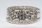HOT!!!Item: 100% Natural White SPINEL .925 Flower Ring  Quantity: 1 Ring with 103 White Spinel gemst