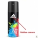 Adidas Men's Body Fragrance Spray Bottle Camera/HD Shower Spy Camera 16GB
