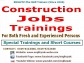 Construction Job Training and Job Test Interview Preparation