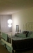  clean queen bed with nightstand