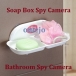 Bathroom Soap Box Camera Remote Control On/Off And Motion Detection Record 16GB