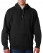 J America 1/2 Zip Plaid Line Hoodie