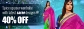 Spice up Wardrobe with Latest Saree Designs at 40% Off Price