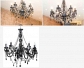 Black Glass Chandelier