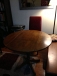 round wooden dining table