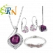 Free shipping - MADE WITH SWAROVSKI ELEMENTS Crystal Wedding Jewelry Sets Rhinestone Women Jewellery