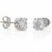 Man made diamond stud earrings
