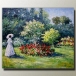Lady in a Garden1867 Oil Painting by Claude Monet 24x36in