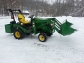 2013 John Deere 1026R Loader Forks Mower