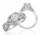 Man made diamond stud earrings