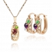 Stunning 18K Gold-plated Crystal Rhinestone Set