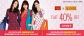 Get Flat 40% OFF on Womens Clothing from Aurelia & W Brand