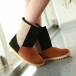 Upper Middle Shaft Flat Women Snow Boots