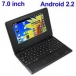 7inch Android Tablet BLACK Laptop Netbook Installed WiFi 4gb/256mb  