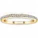 14k Yellow Gold Natural White Round Diamond Wedding Band