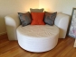 Fabulous White Leather Lounge Chair