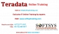 Teradata online training, teradata v13 online training.