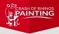 Crash of Rhinos Painting