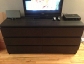  Ikea dresser 6 drawer (Malm) - Black / Brown