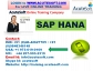 SAP HANA | SAP HANA Online Training | Online SAP HANA Course