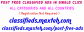 Post free Classifieds ads in Worldwide Without Registration
