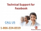 Get 100% Satisfactory Solution through Facebook Tech Supportcall 1-866-224-8319