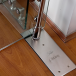 Concealed floor spring