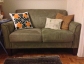  Loveseat - green, microsuade, good condition