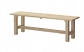 Two Ikea Norden benches
