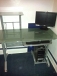  computer glass desk