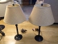 Two lamps with shades