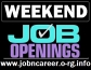 Part Time Workers Wanted, Weekend Jobs.